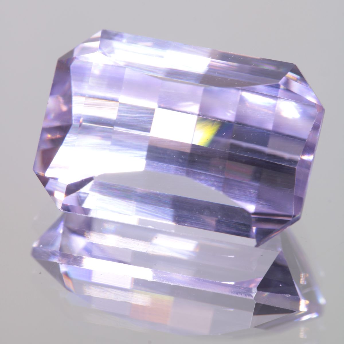 Faceted Pixel Cut Pure Nd:YAG Gem