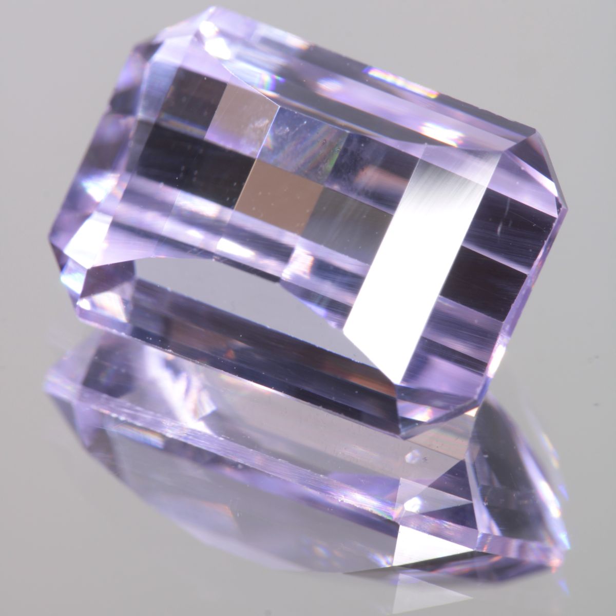 Faceted Pixel Cut Pure Nd:YAG Gem