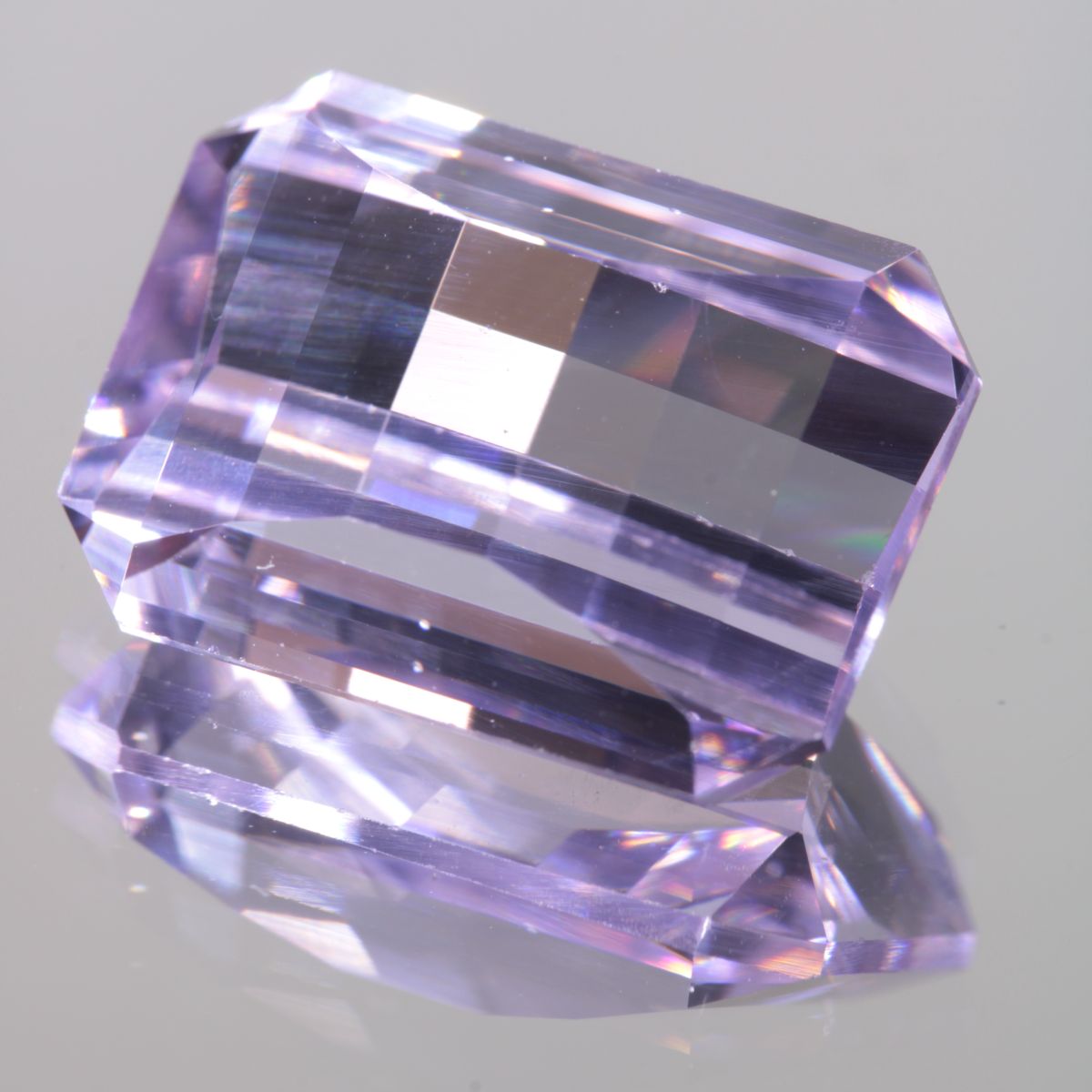 Faceted Pixel Cut Pure Nd:YAG Gem