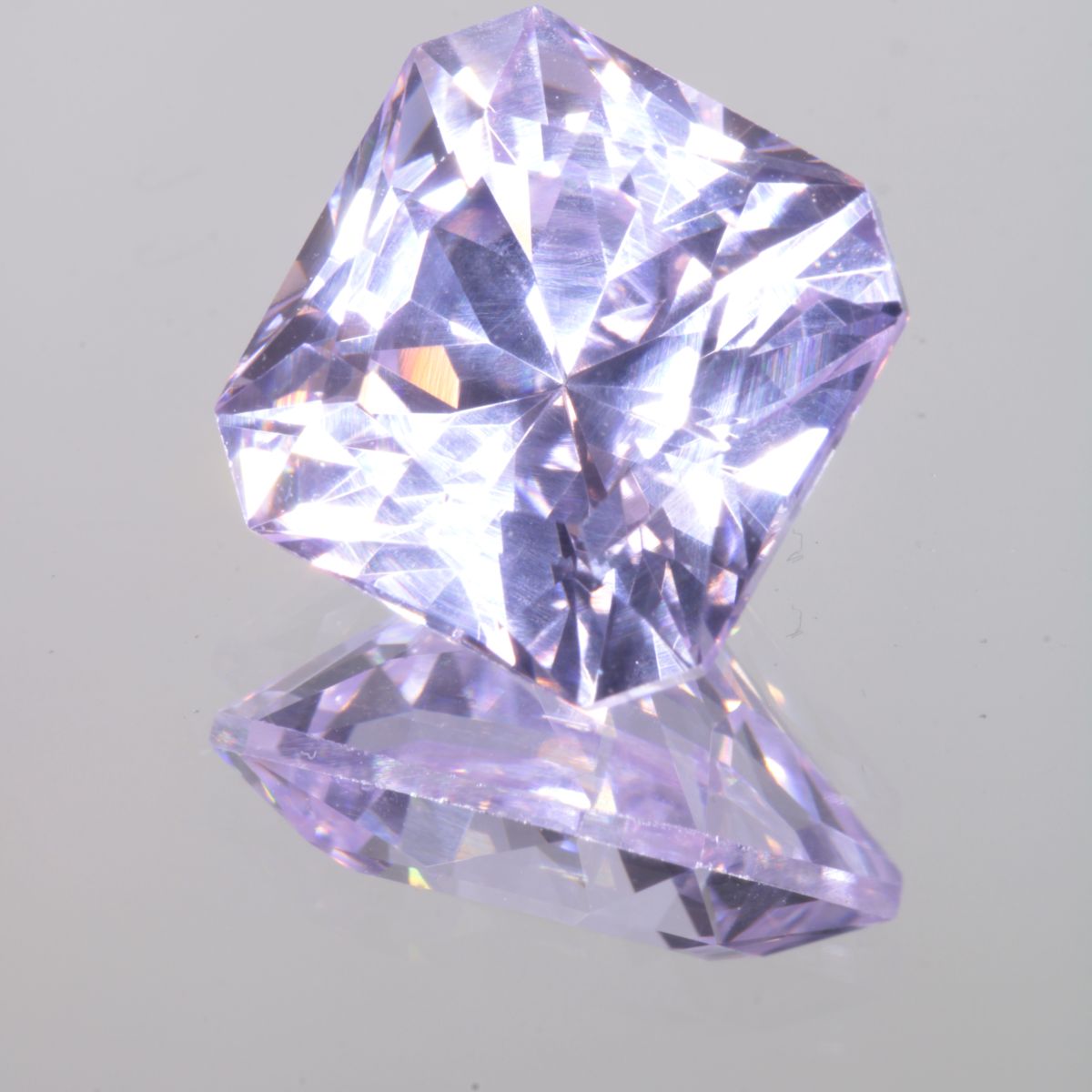 Faceted Square Pure Nd:YAG Gem