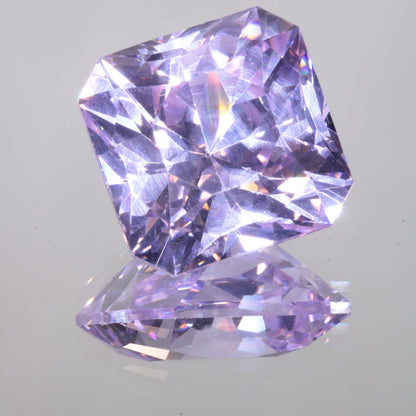 Faceted Square Pure Nd:YAG Gem