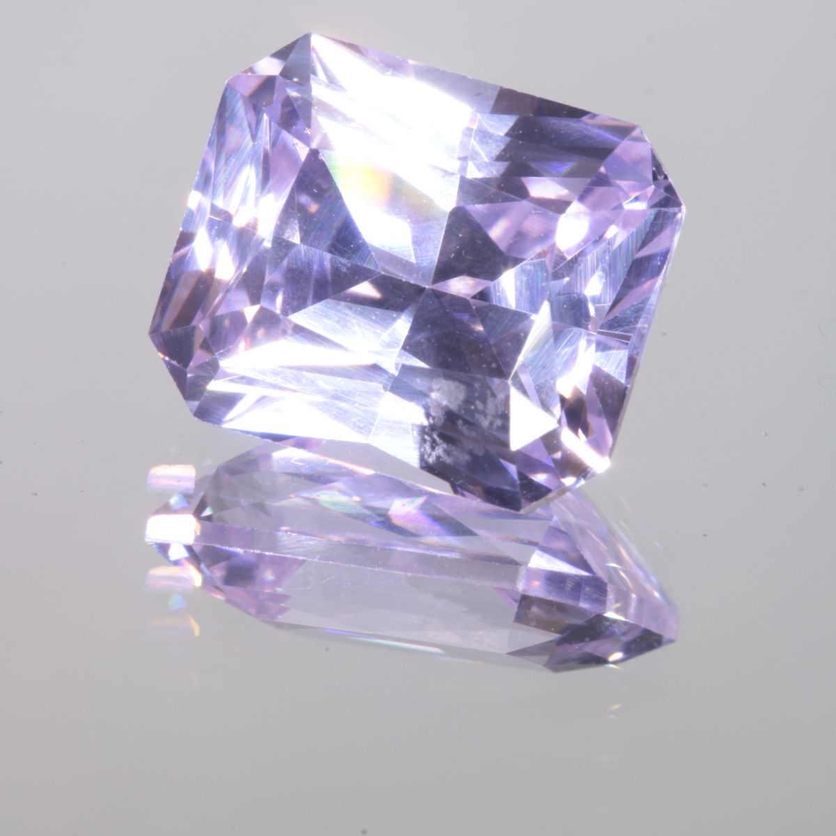 Faceted Rectangle Pure Nd:YAG Gem