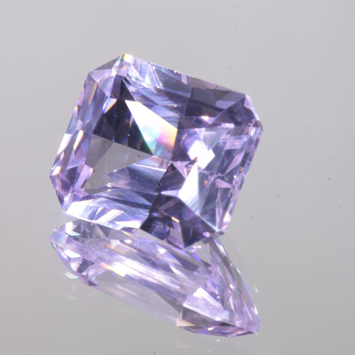 Faceted Rectangle Pure Nd:YAG Gem