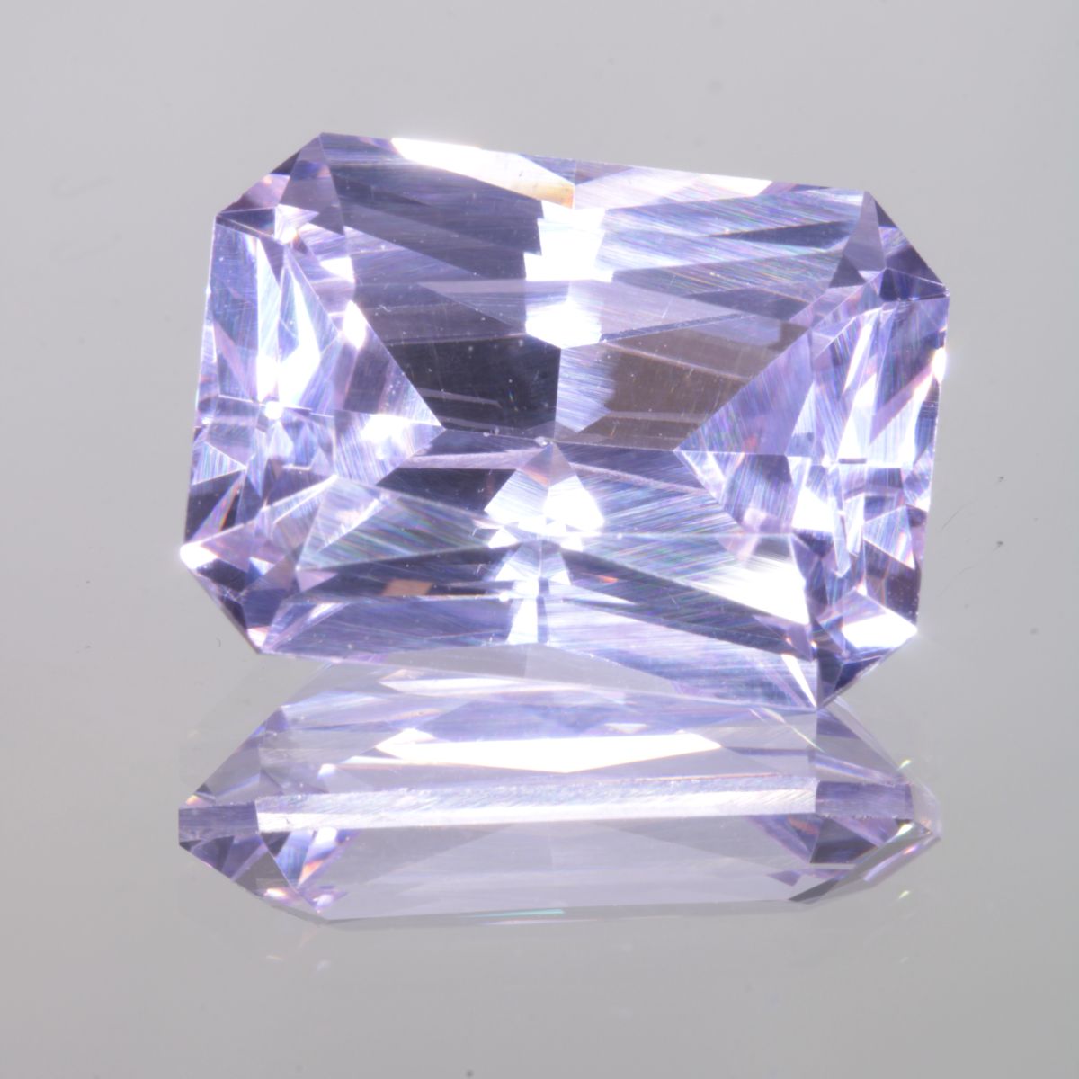 Faceted Rectangle Pure Nd:YAG Gem
