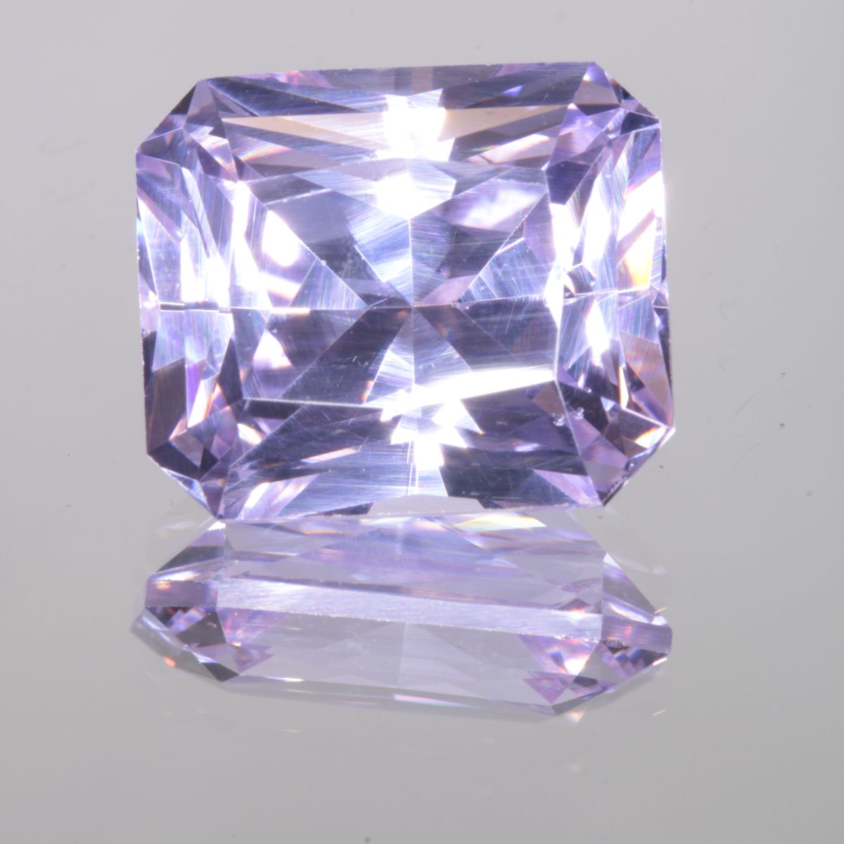 Faceted Rectangle Pure Nd:YAG Gem
