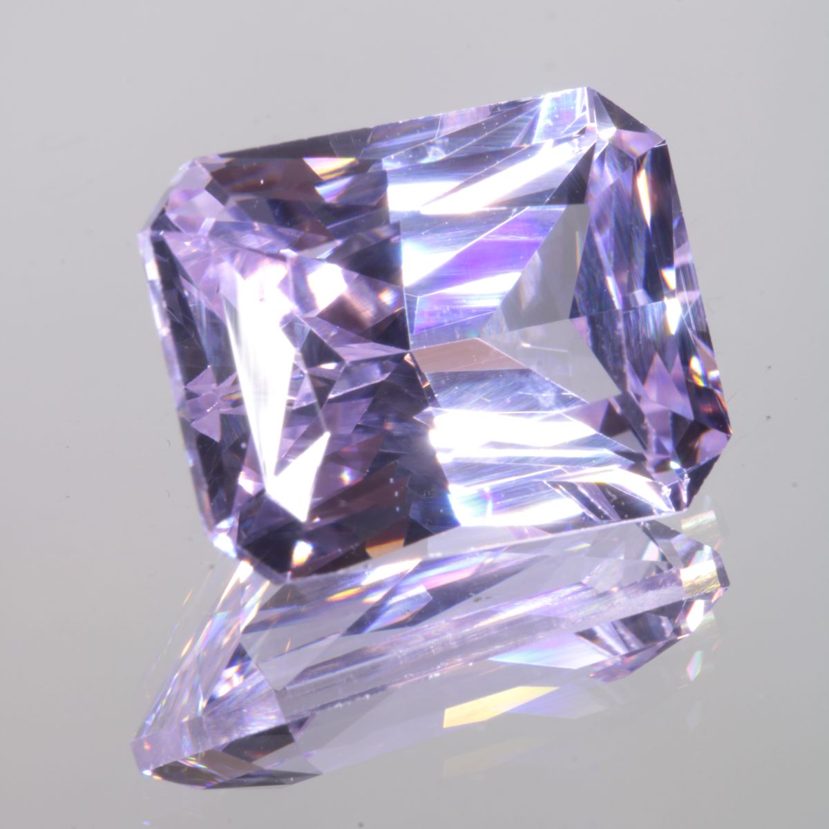 Faceted Rectangle Pure Nd:YAG Gem