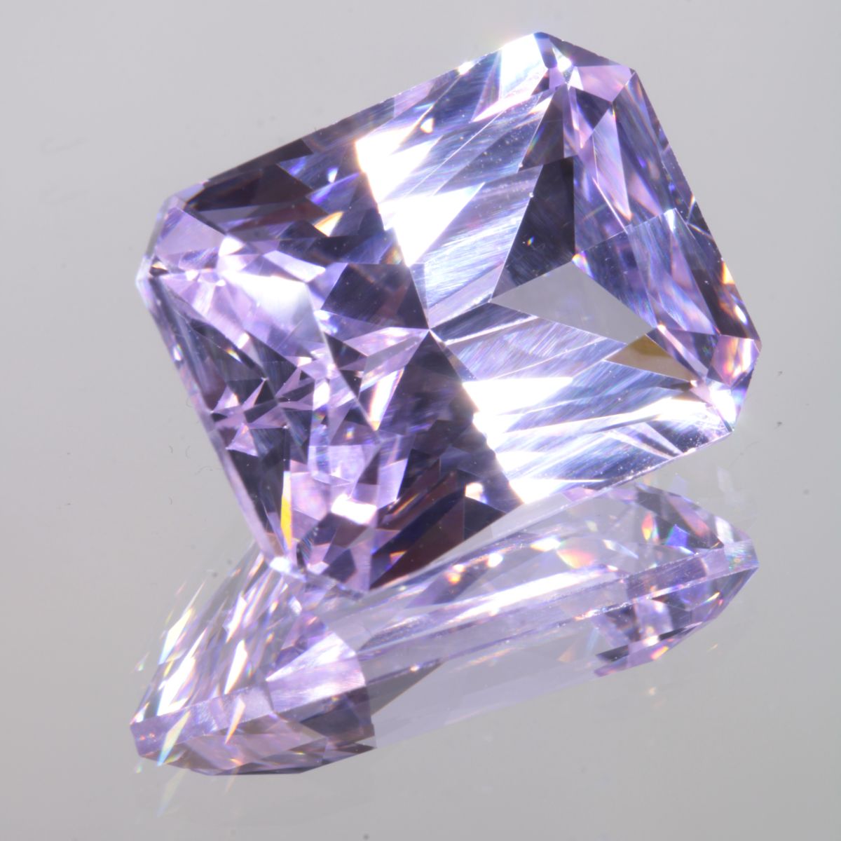 Faceted Rectangle Pure Nd:YAG Gem
