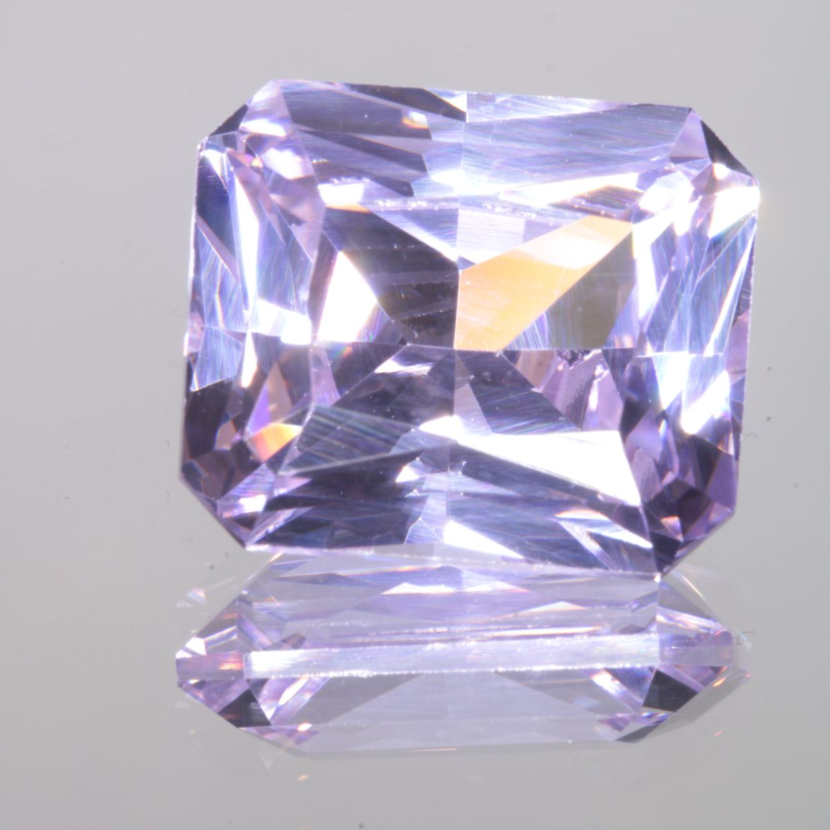 Faceted Rectangle Pure Nd:YAG Gem