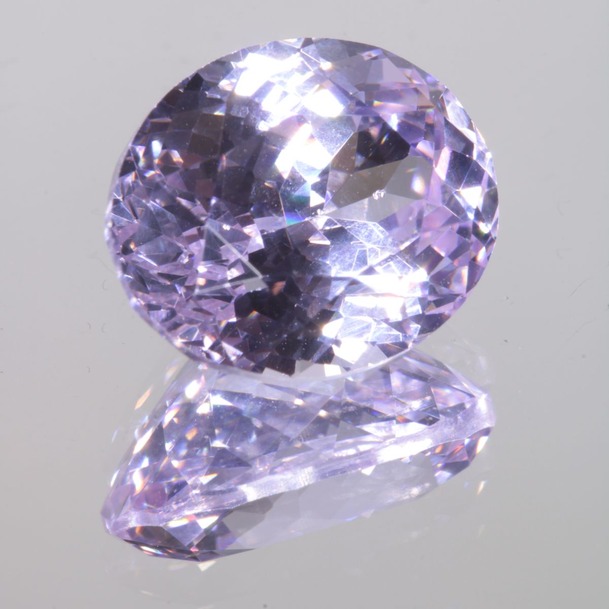 Faceted Oval Pure Nd:YAG Gem