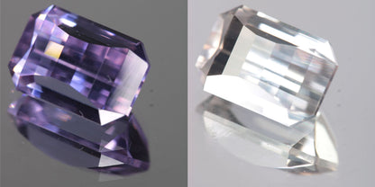 Lab Perovskite Cut Gems, Pink to Orange Red Laser YAP