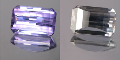 Lab Perovskite Cut Gems, Pink to Orange Red Laser YAP