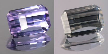 Lab Perovskite Cut Gems, Pink to Orange Red Laser YAP