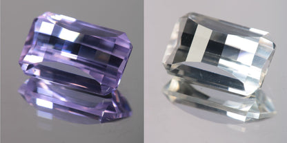 Lab Perovskite Cut Gems, Pink to Orange Red Laser YAP