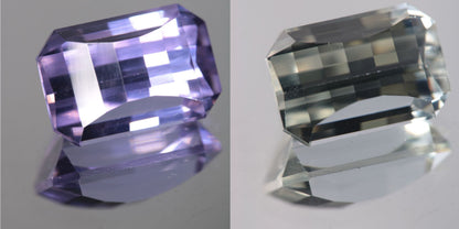 Lab Perovskite Cut Gems, Pink to Orange Red Laser YAP