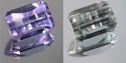Lab Perovskite Cut Gems, Pink to Orange Red Laser YAP