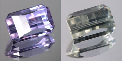 Lab Perovskite Cut Gems, Pink to Orange Red Laser YAP