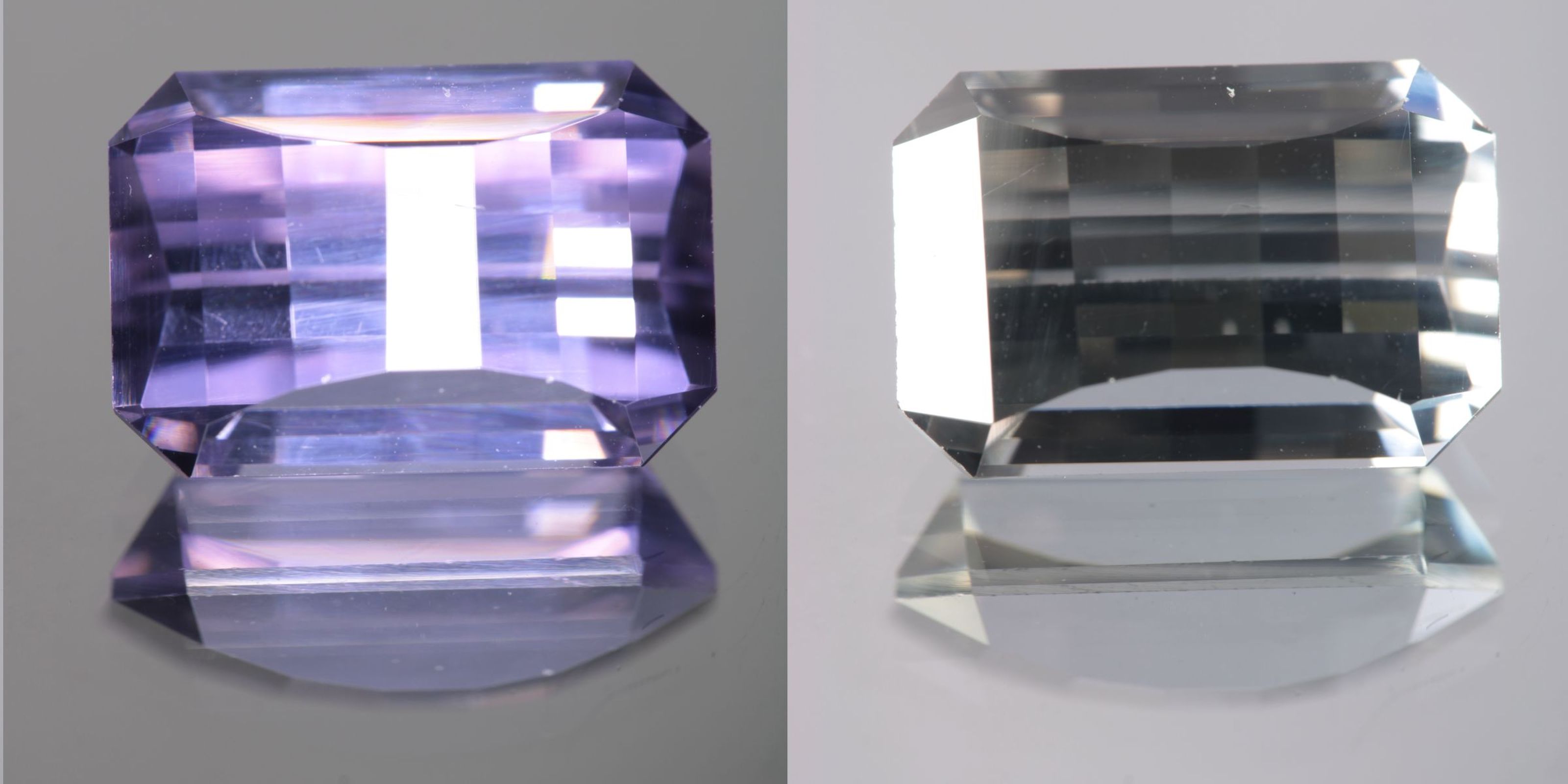 Lab Perovskite Cut Gems, Pink to Orange Red Laser YAP