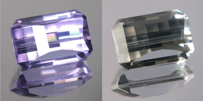Lab Perovskite Cut Gems, Pink to Orange Red Laser YAP