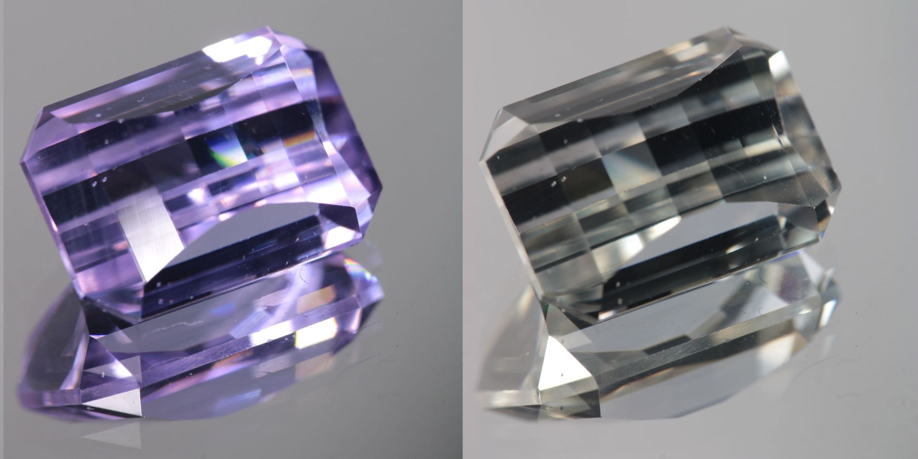 Lab Perovskite Cut Gems, Pink to Orange Red Laser YAP