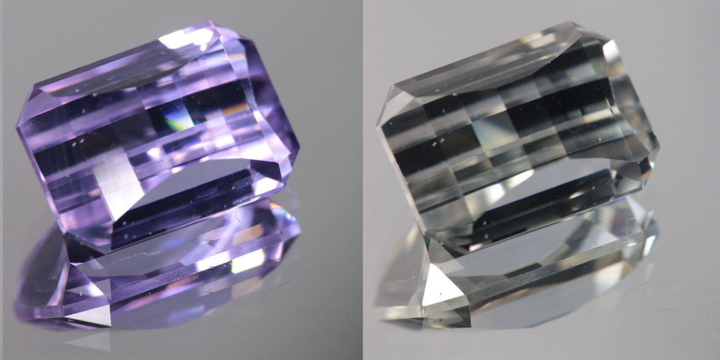 Lab Perovskite Cut Gems, Pink to Orange Red Laser YAP