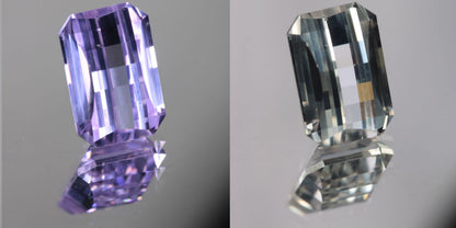 Lab Perovskite Cut Gems, Pink to Orange Red Laser YAP