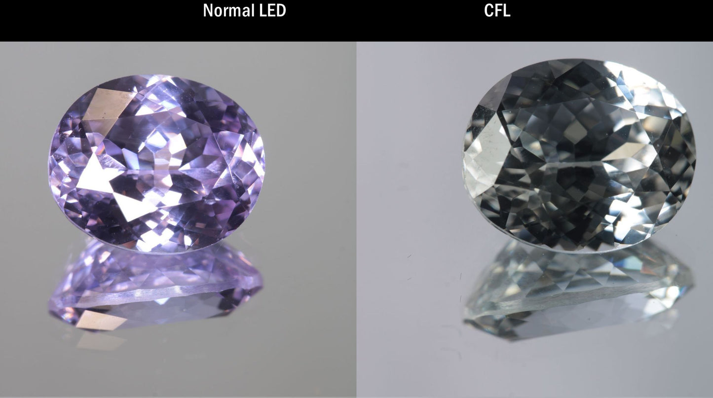 Lab Perovskite Cut Gems, Pink to Orange Red Laser YAP