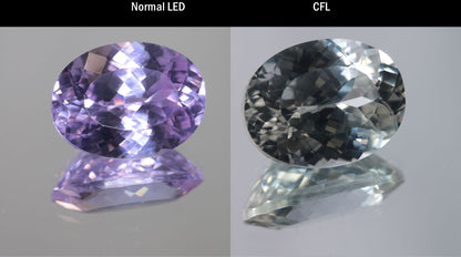 Lab Perovskite Cut Gems, Pink to Orange Red Laser YAP