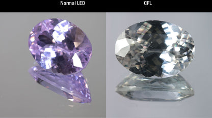 Lab Perovskite Cut Gems, Pink to Orange Red Laser YAP