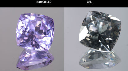 Lab Perovskite Cut Gems, Pink to Orange Red Laser YAP