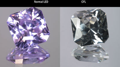 Lab Perovskite Cut Gems, Pink to Orange Red Laser YAP