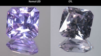 Lab Perovskite Cut Gems, Pink to Orange Red Laser YAP