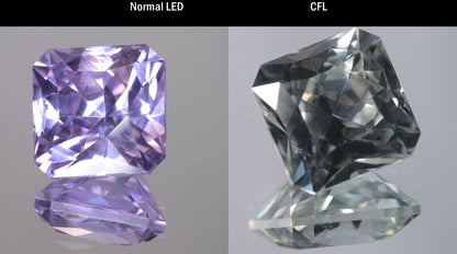 Lab Perovskite Cut Gems, Pink to Orange Red Laser YAP