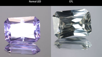 Lab Perovskite Cut Gems, Pink to Orange Red Laser YAP