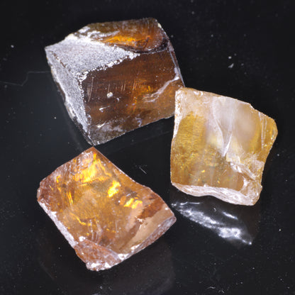 Honey Rutile Facet Rough