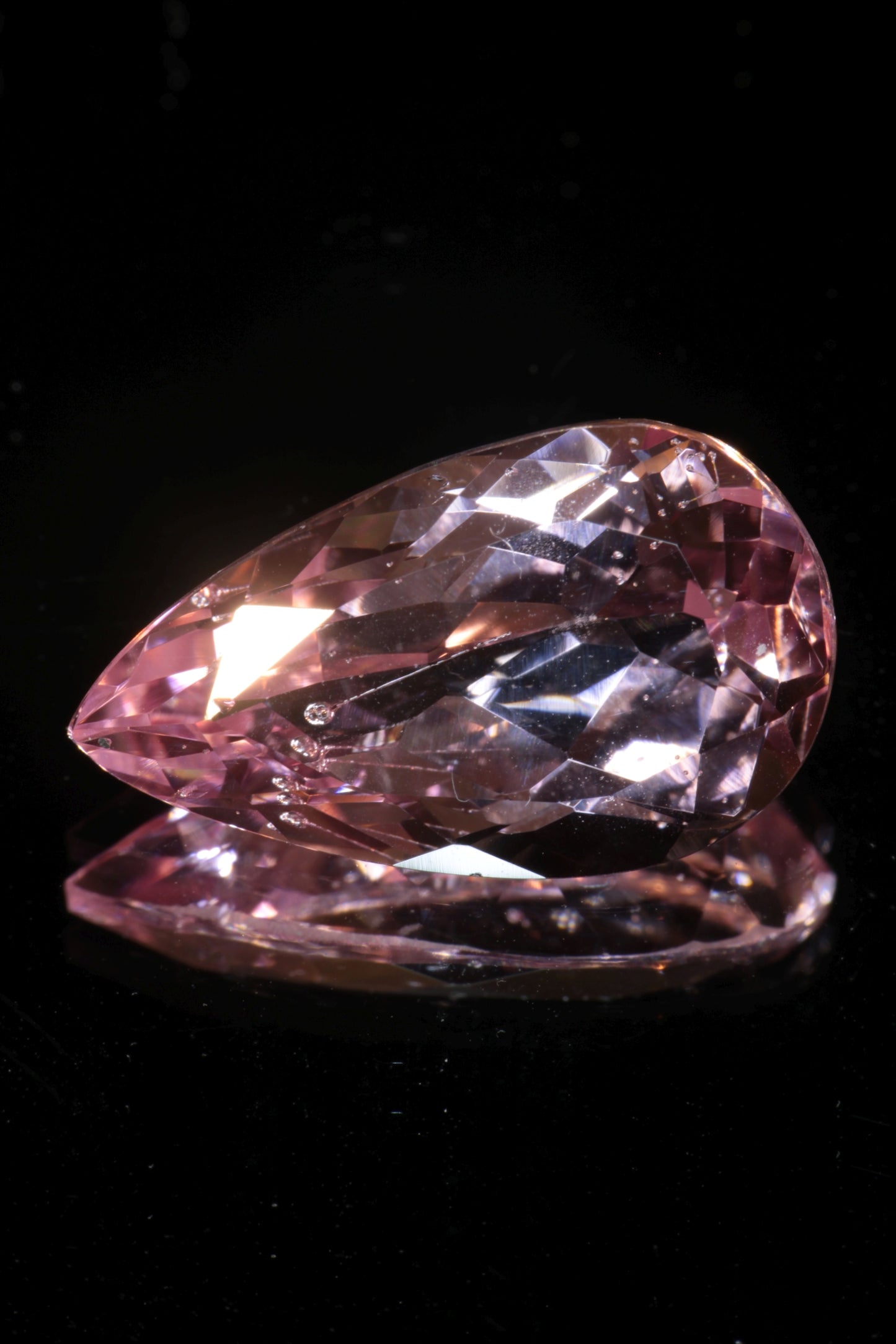 Fantasy Cut Laser Sapphire, Titanium Strawberry Sapphire