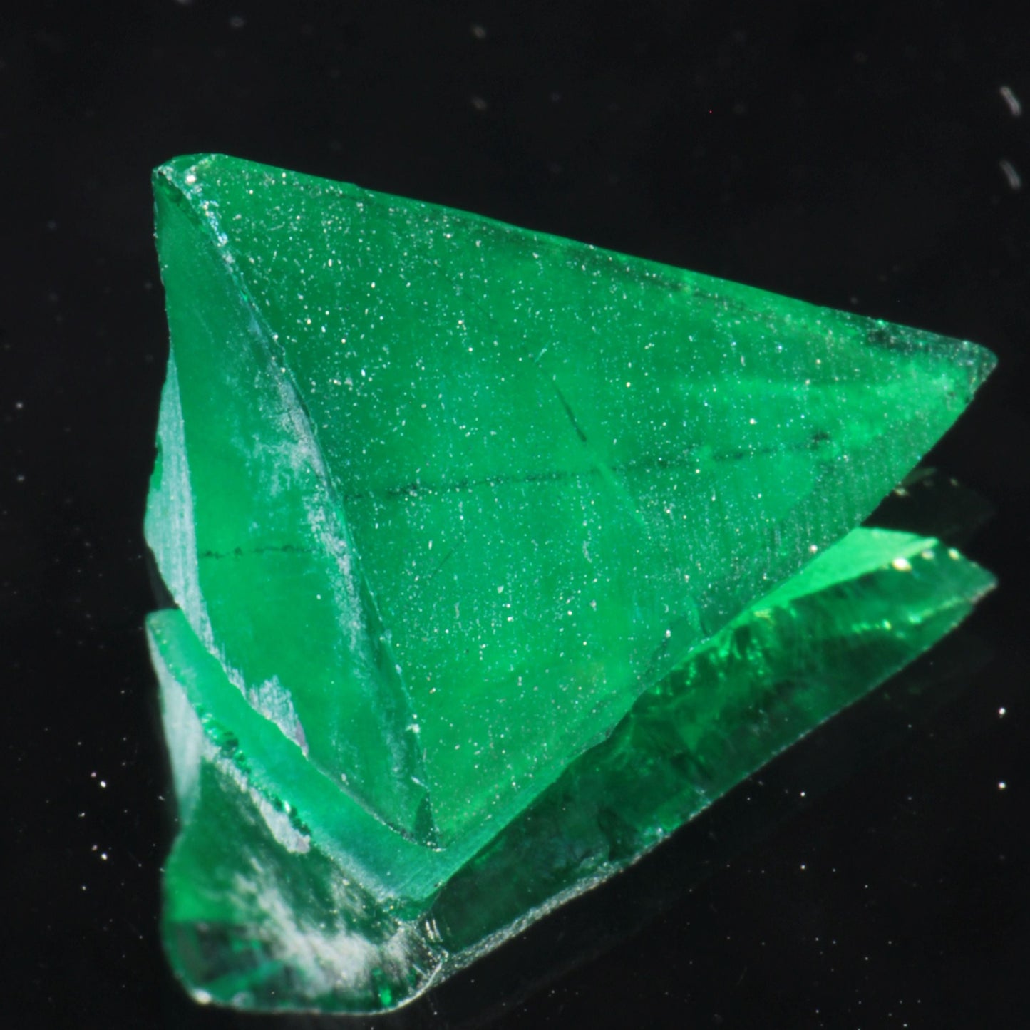 Pure Deep Green Laser Garnet Facet Rough, CTH Laser YAG