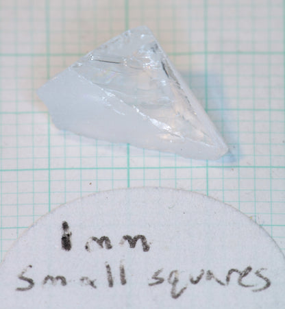 F-35 Fighter Jet Window Sapphire Facet Rough and Shards (F35 Gem)