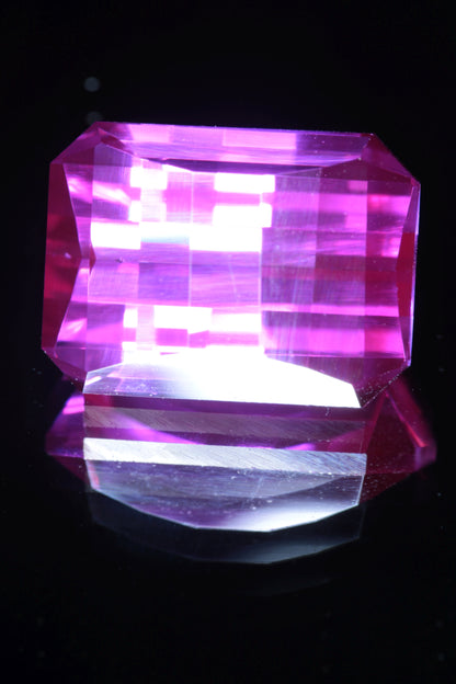 Soviet Pink and Bicolor Ruby Loose Faceted Stones, Old Laser Stock