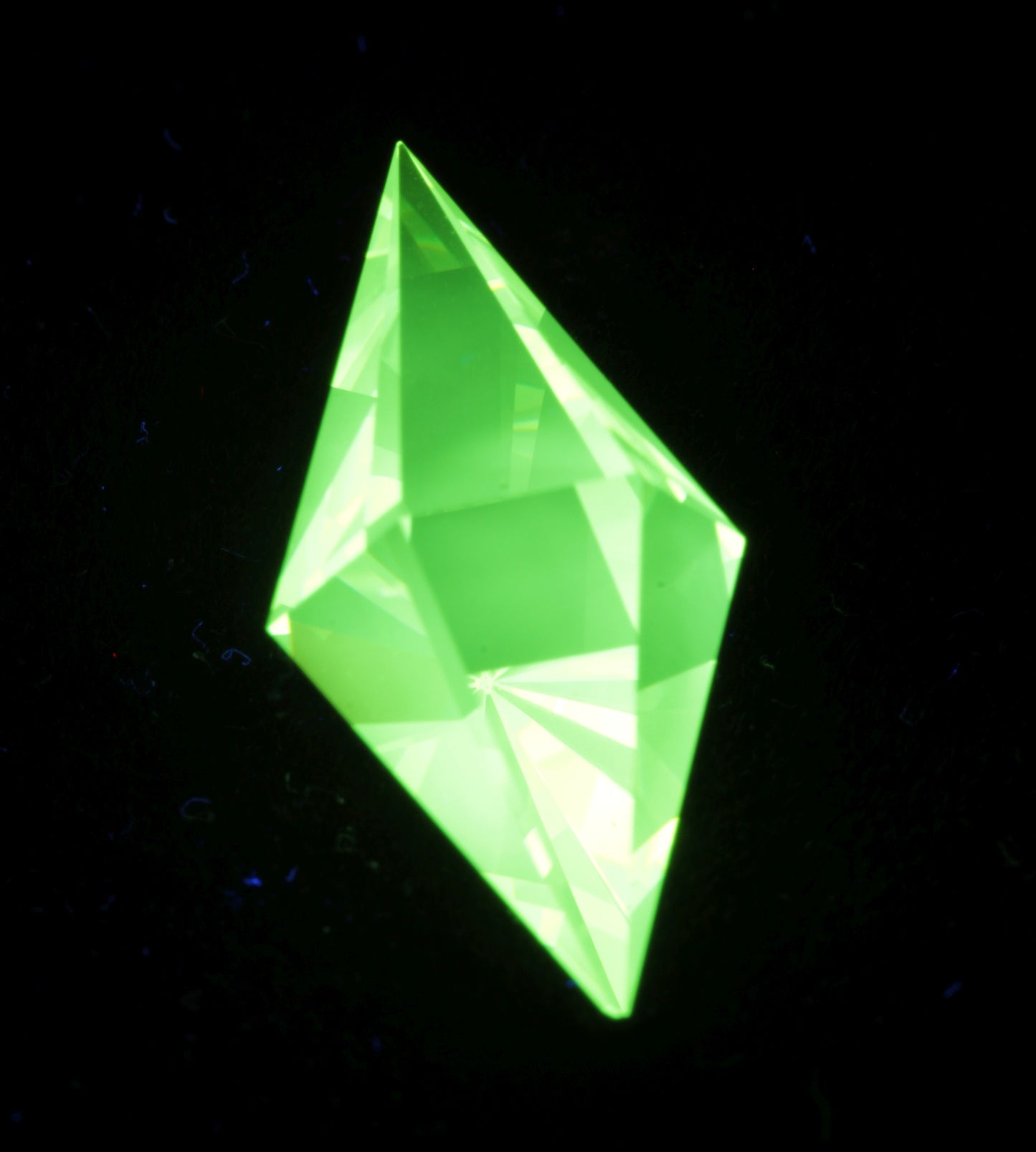 Custom Cut 'Plumbob' LuAG 16.4ct