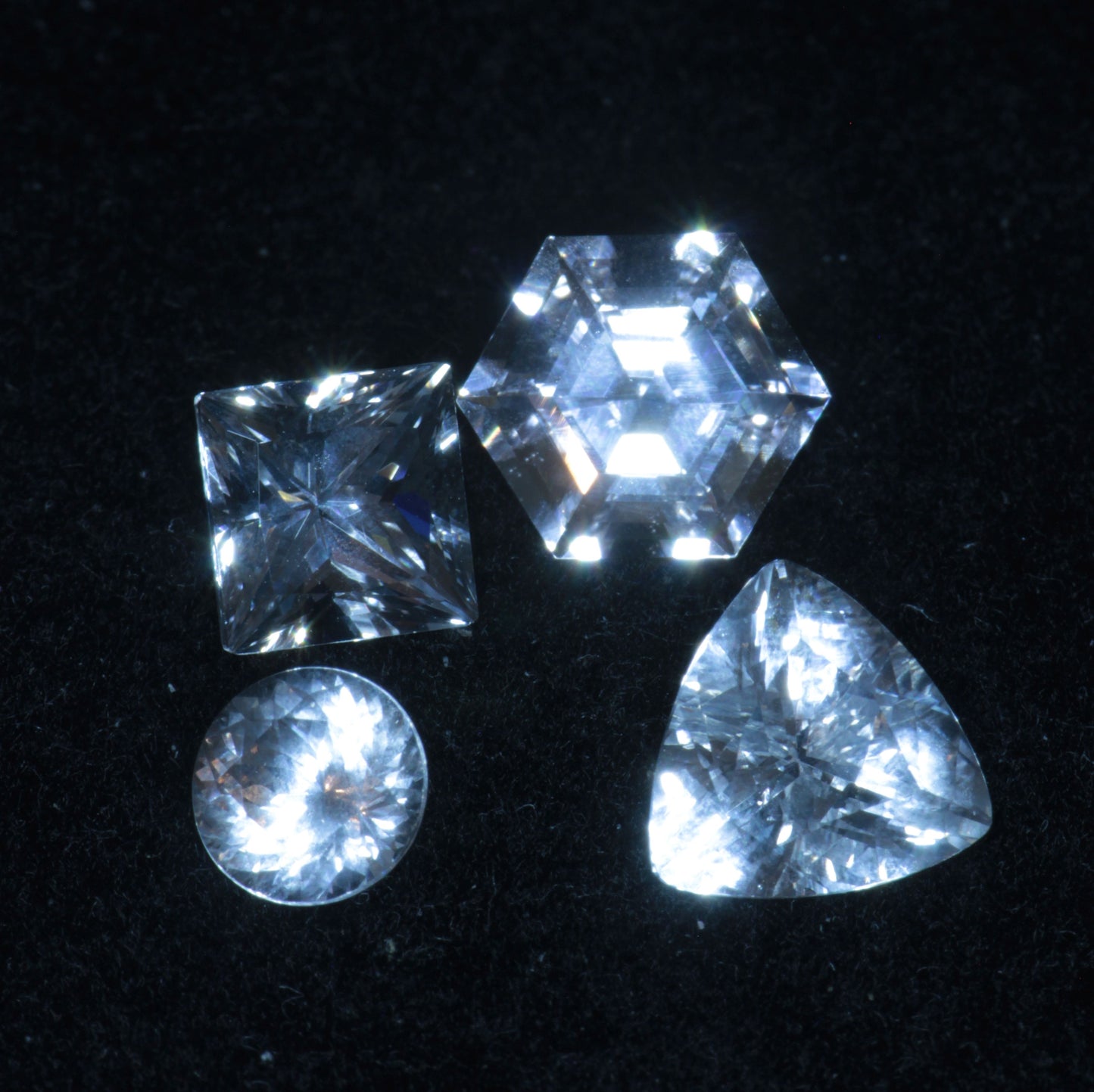 F-35 Fighter Jet Window Sapphire Loose Calibrated Gems (F35 Gems)