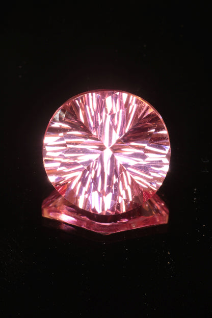 Fantasy Cut Laser Sapphire, Titanium Strawberry Sapphire