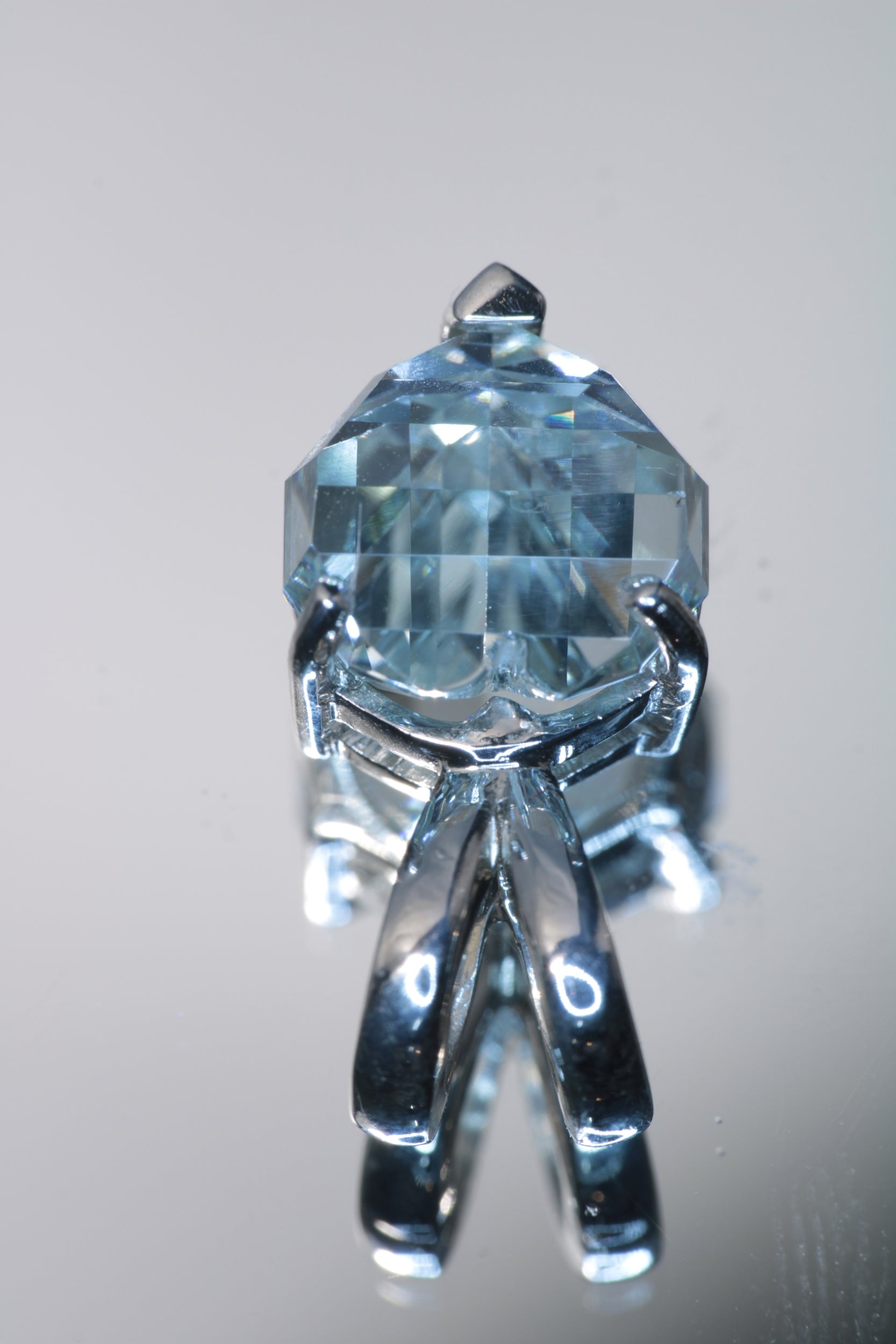 RetroHeart™ Pendants in Sterling Silver, Pixel Heart Cut