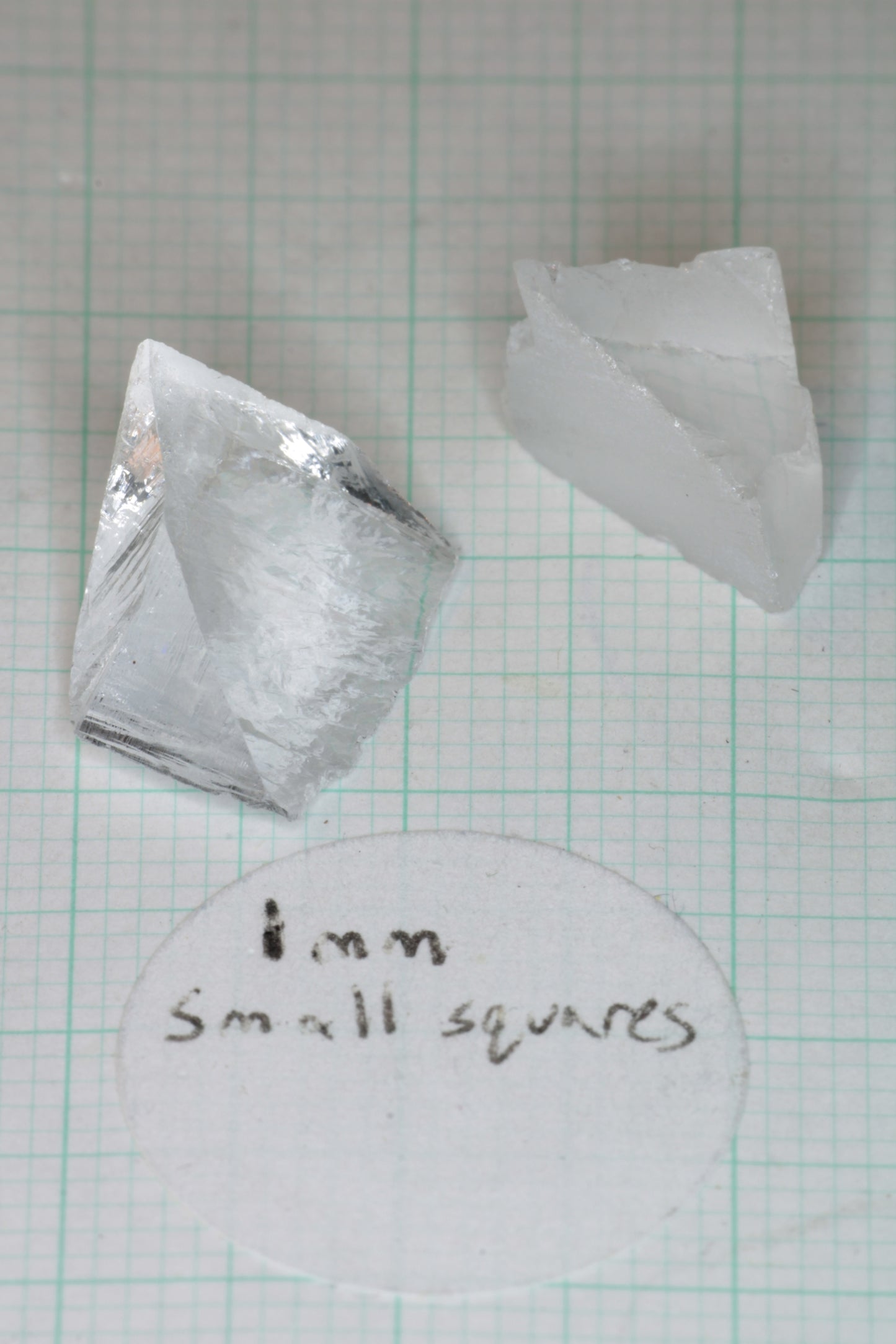 F-35 Fighter Jet Window Sapphire Facet Rough and Shards (F35 Gem)