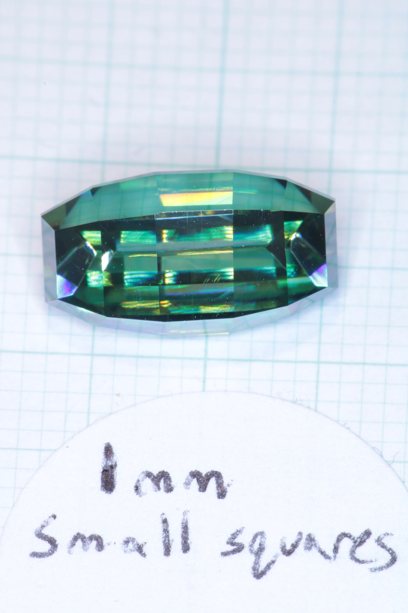 Dichroic Moissanite, Loose Yellow and Blue Faceted Gemstones