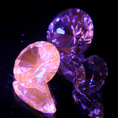 Ghost Garnet aka Pr:LuAG Lumogarnet Faceted Loose Gems Orange Glow
