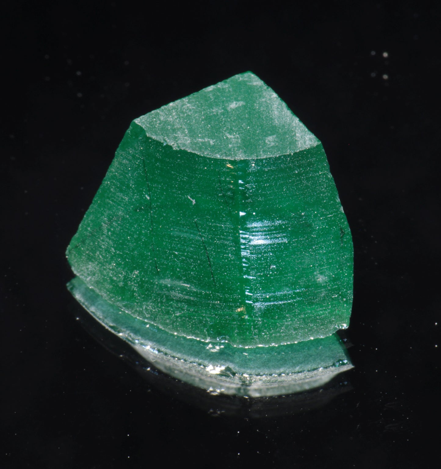 Pure Deep Green Laser Garnet Facet Rough, CTH Laser YAG