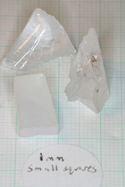 F-35 Fighter Jet Window Sapphire Facet Rough and Shards (F35 Gem)