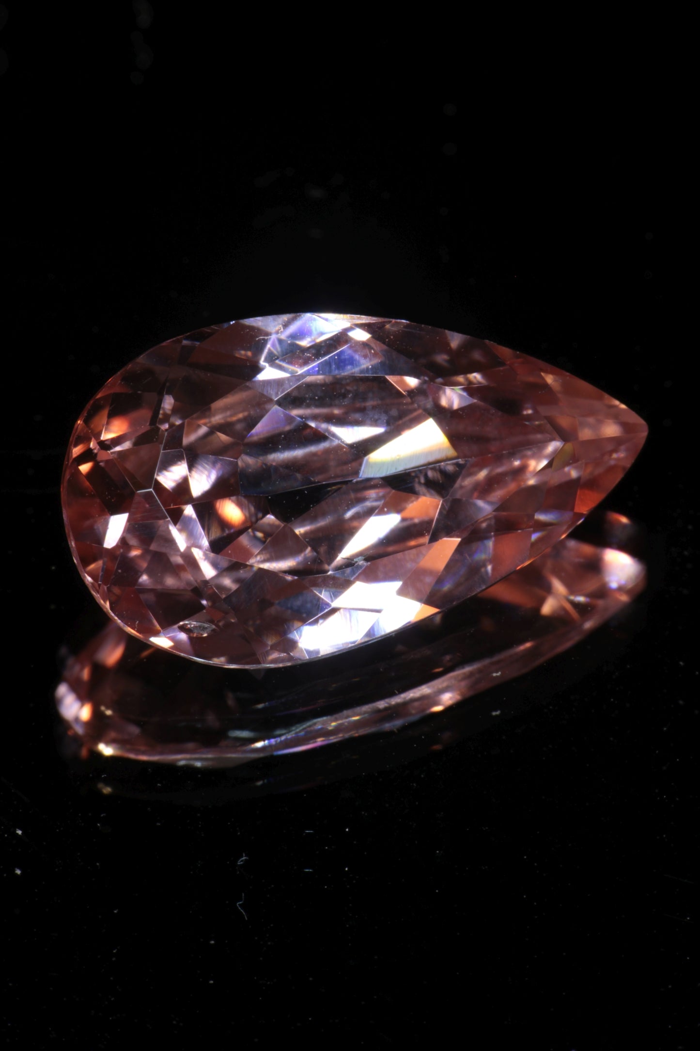 Fantasy Cut Laser Sapphire, Titanium Strawberry Sapphire