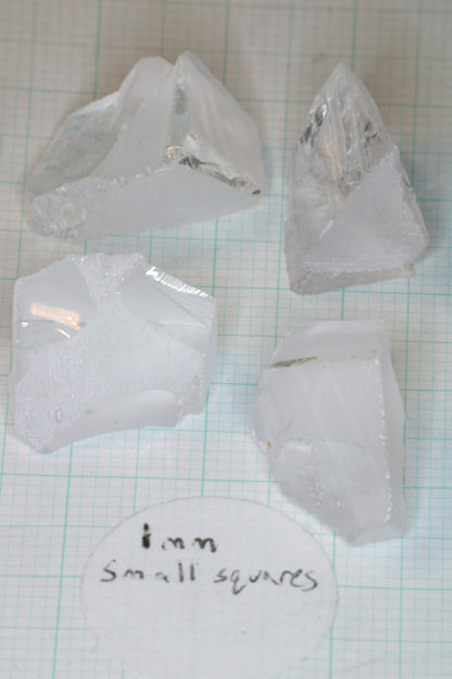 F-35 Fighter Jet Window Sapphire Facet Rough and Shards (F35 Gem)