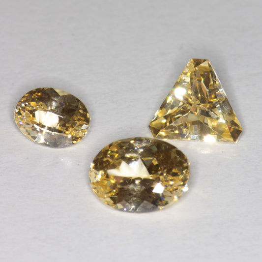 GGG Lab Garnets, Orange Loose Faceted Gemstones